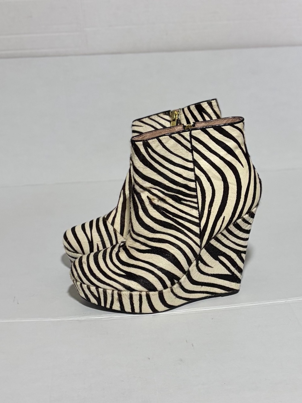 ALDO Animal Print Calf Hair Wedge Bootie